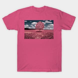 Pink Landscape Painting T-Shirt